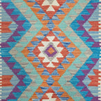 125 x 84 cm Hand Woven Afghan Kilim Rug