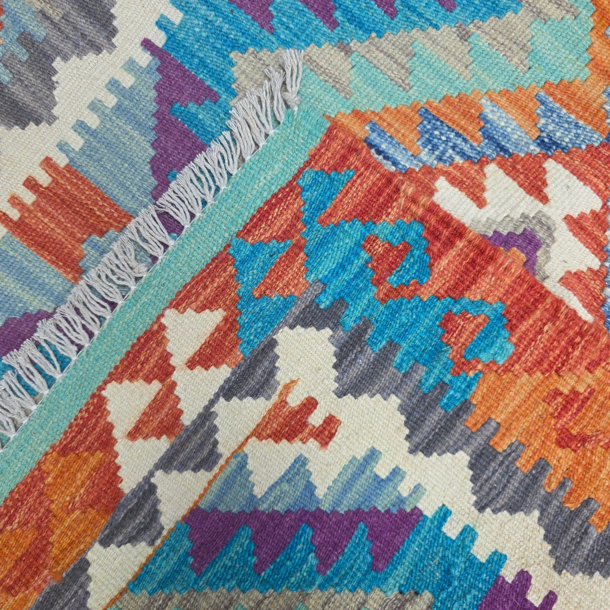 125 x 84 cm Hand Woven Afghan Kilim Rug