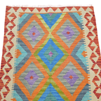 127 x 86 cm Hand Woven Afghan Kilim Rug