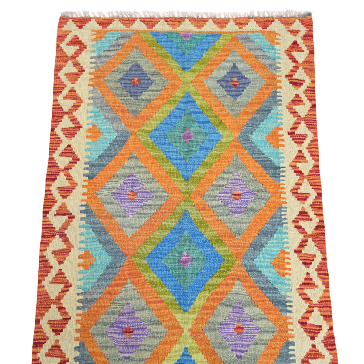 127 x 86 cm Hand Woven Afghan Kilim Rug