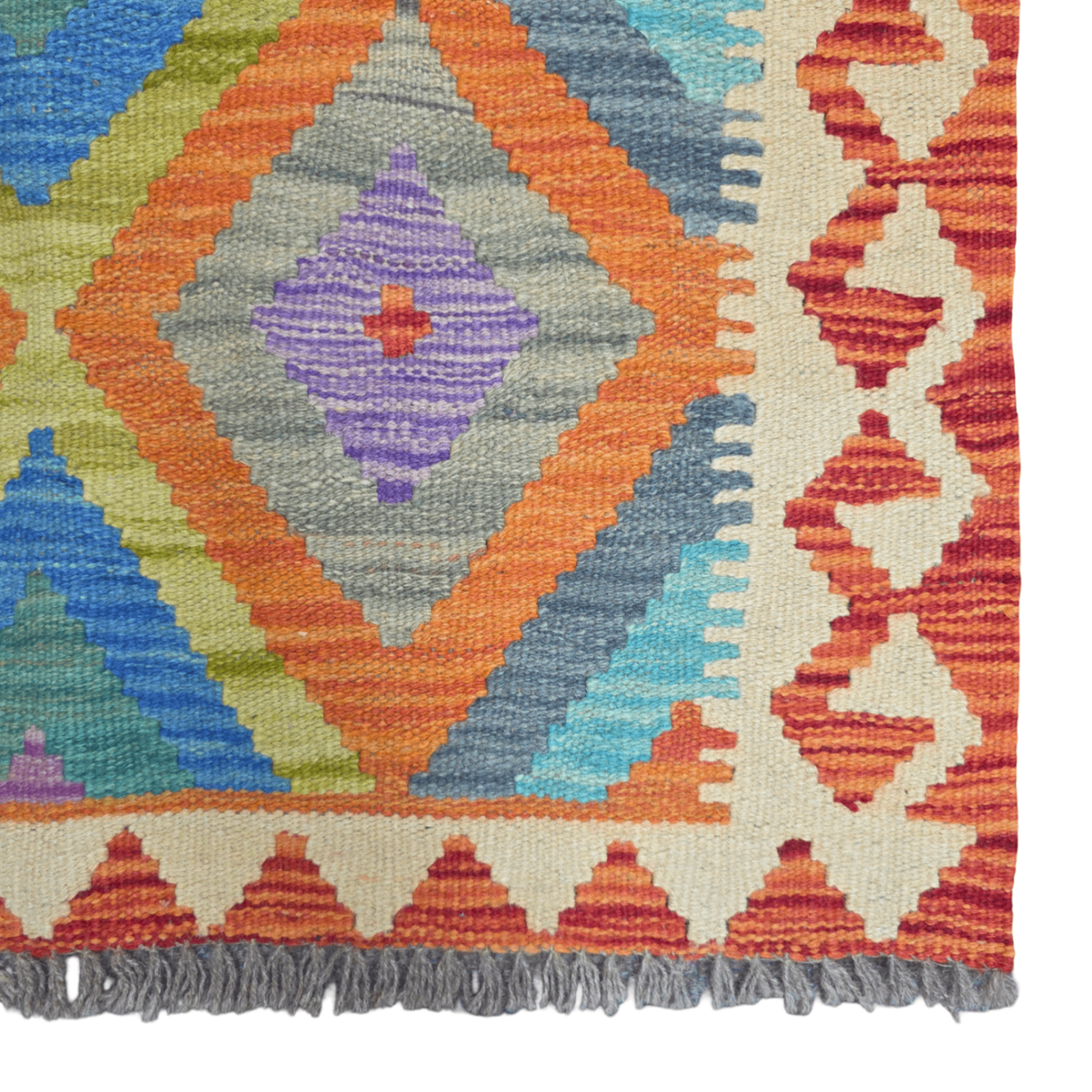 127 x 86 cm Hand Woven Afghan Kilim Rug