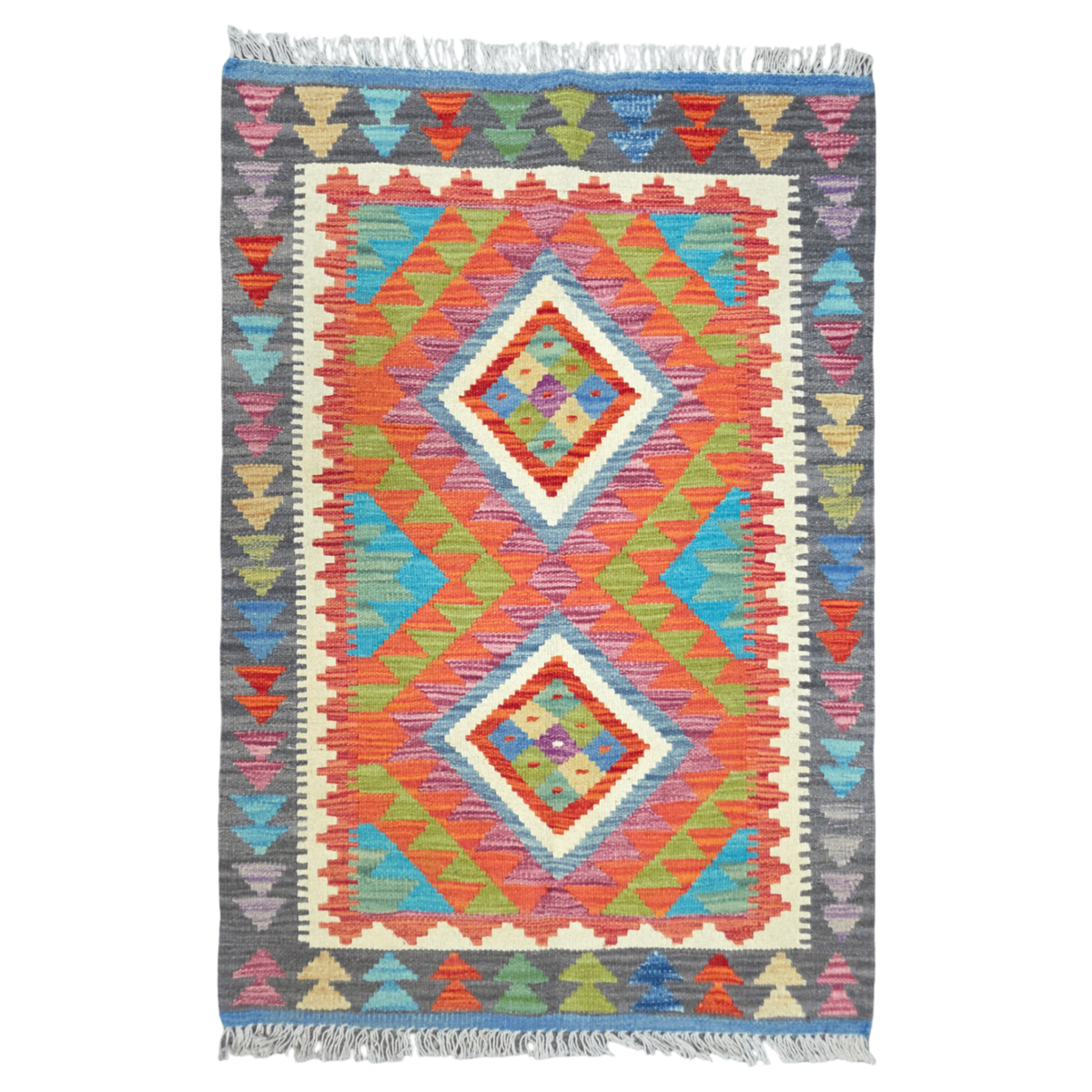 125 x 84 cm Hand Woven Afghan Kilim Rug