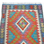 125 x 84 cm Hand Woven Afghan Kilim Rug