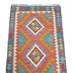 125 x 84 cm Hand Woven Afghan Kilim Rug