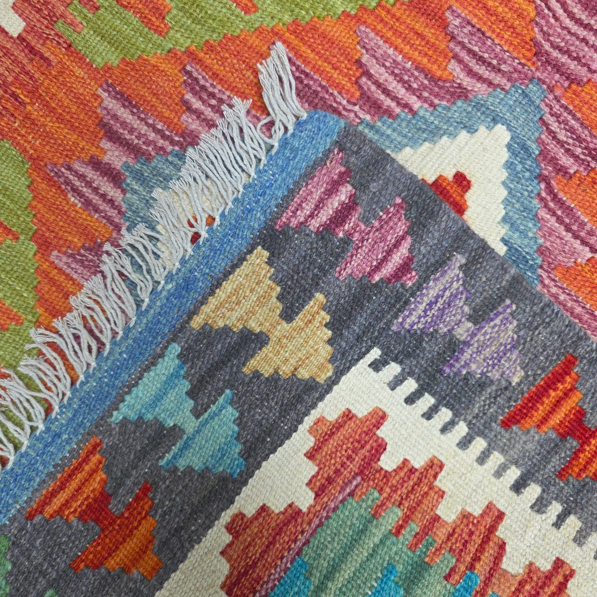 125 x 84 cm Hand Woven Afghan Kilim Rug