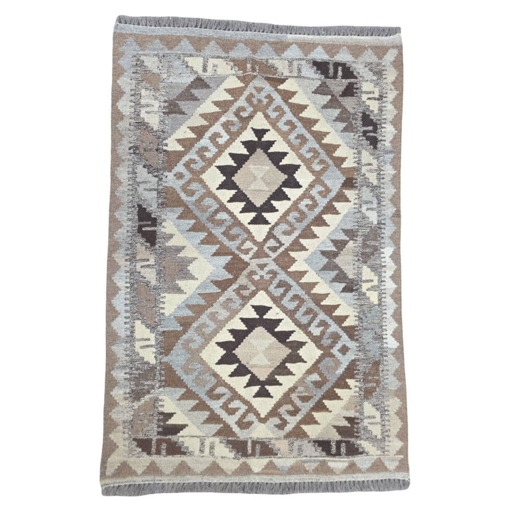 122 x 77 cm Hand Woven Afghan Kilim Rug