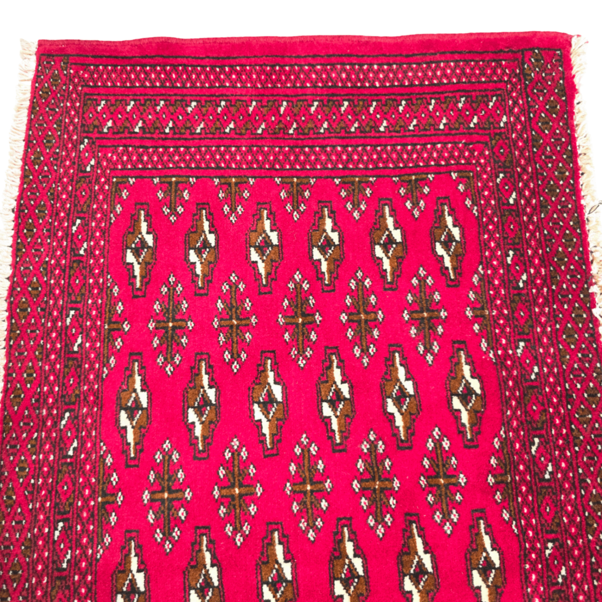 100 x 54 cm Hand-Knotted Persian Turkmen Rug