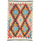 123 x 85 cm Hand Woven Afghan Kilim Rug