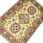 147 x 103 cm Hand Knotted Afghan Kazak Rug