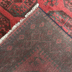 196 x 151 cm Hand-Knotted Afghan Akche Bokhara Rug
