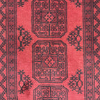 200 x 100 cm Hand-Knotted Afghan Akche Rug