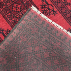 200 x 100 cm Hand-Knotted Afghan Akche Rug