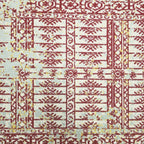 200 x 160 cm Vintage Persian Kerman Panel Design Machine-Made Rug