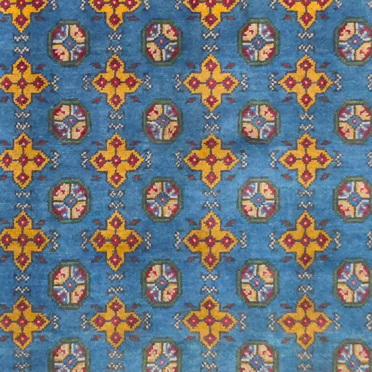 202 x 151 cm Hand Woven Color Afghan Akche