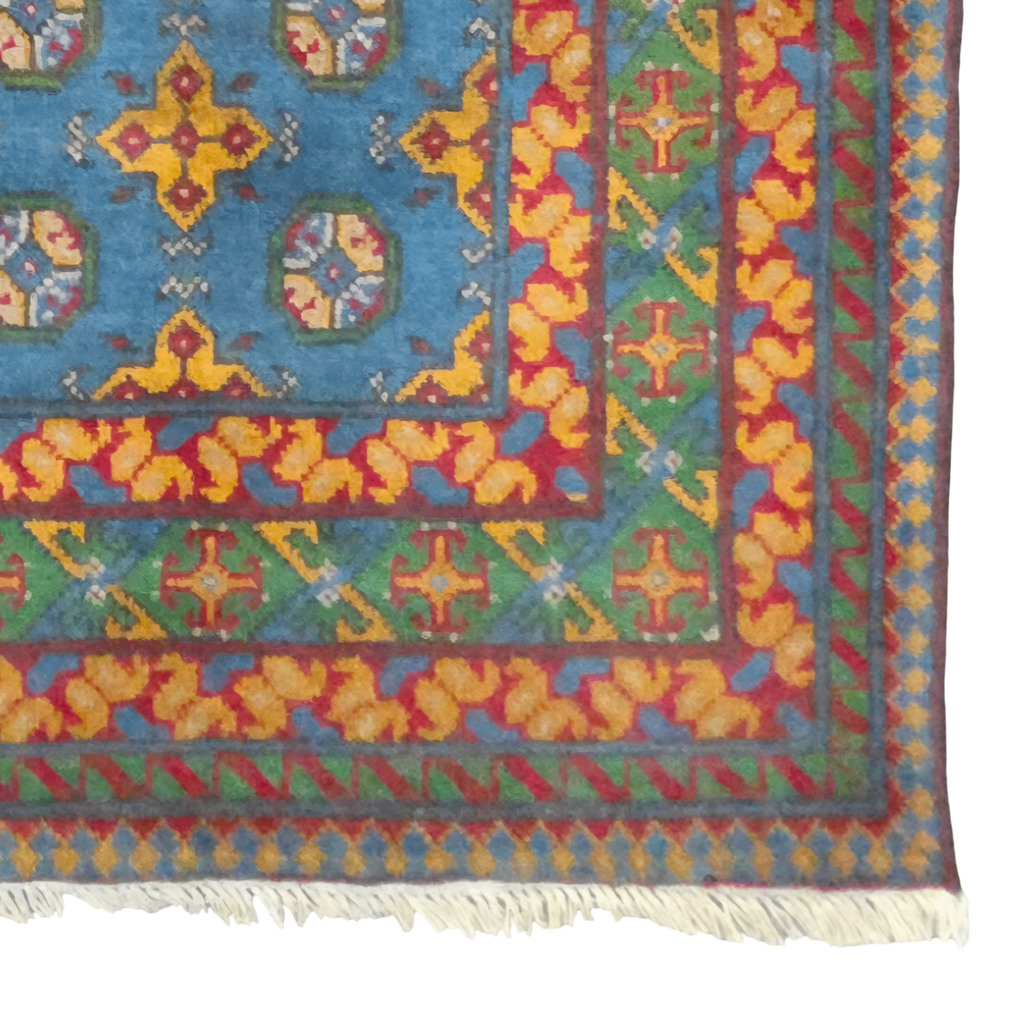 202 x 151 cm Hand Woven Color Afghan Akche