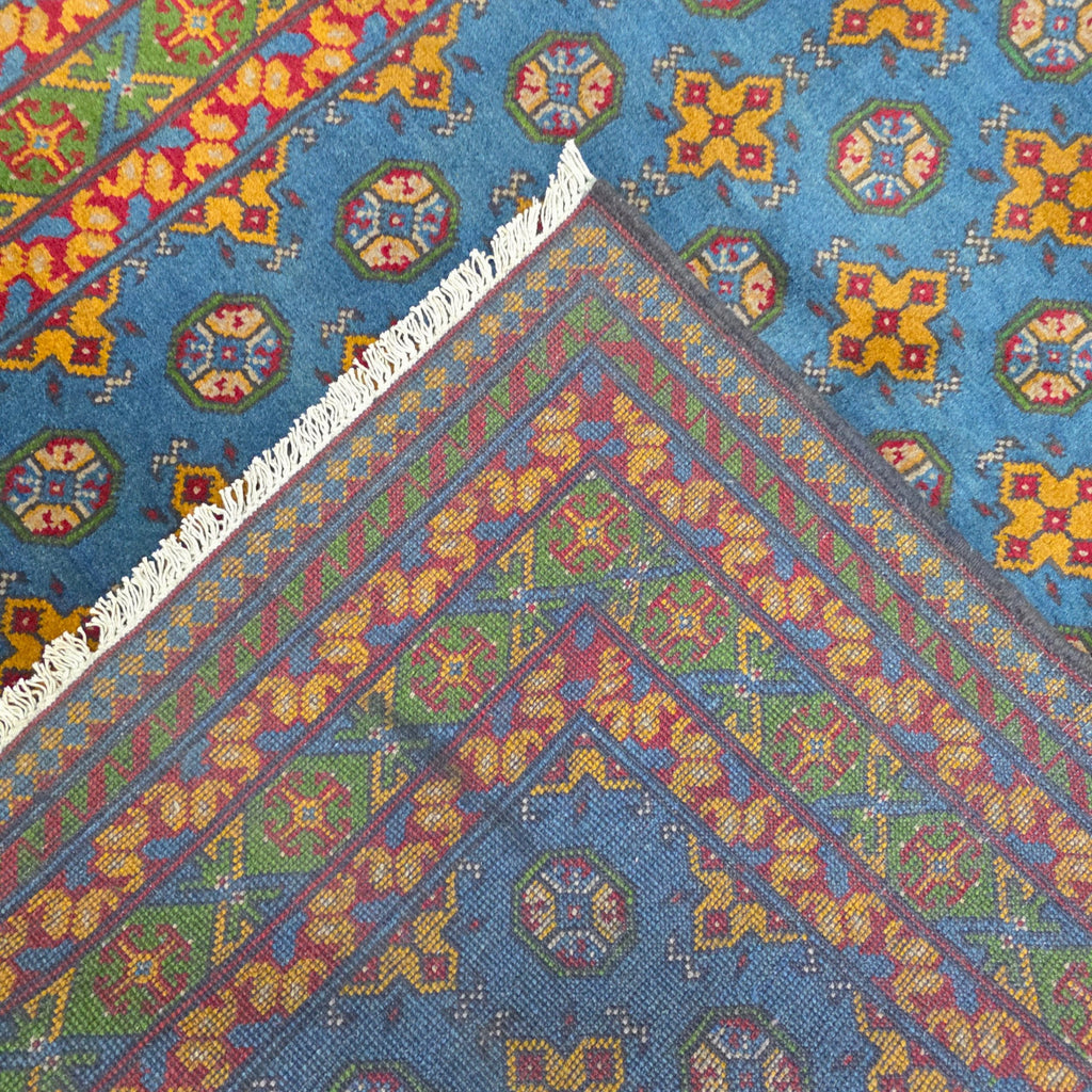 202 x 151 cm Hand Woven Color Afghan Akche