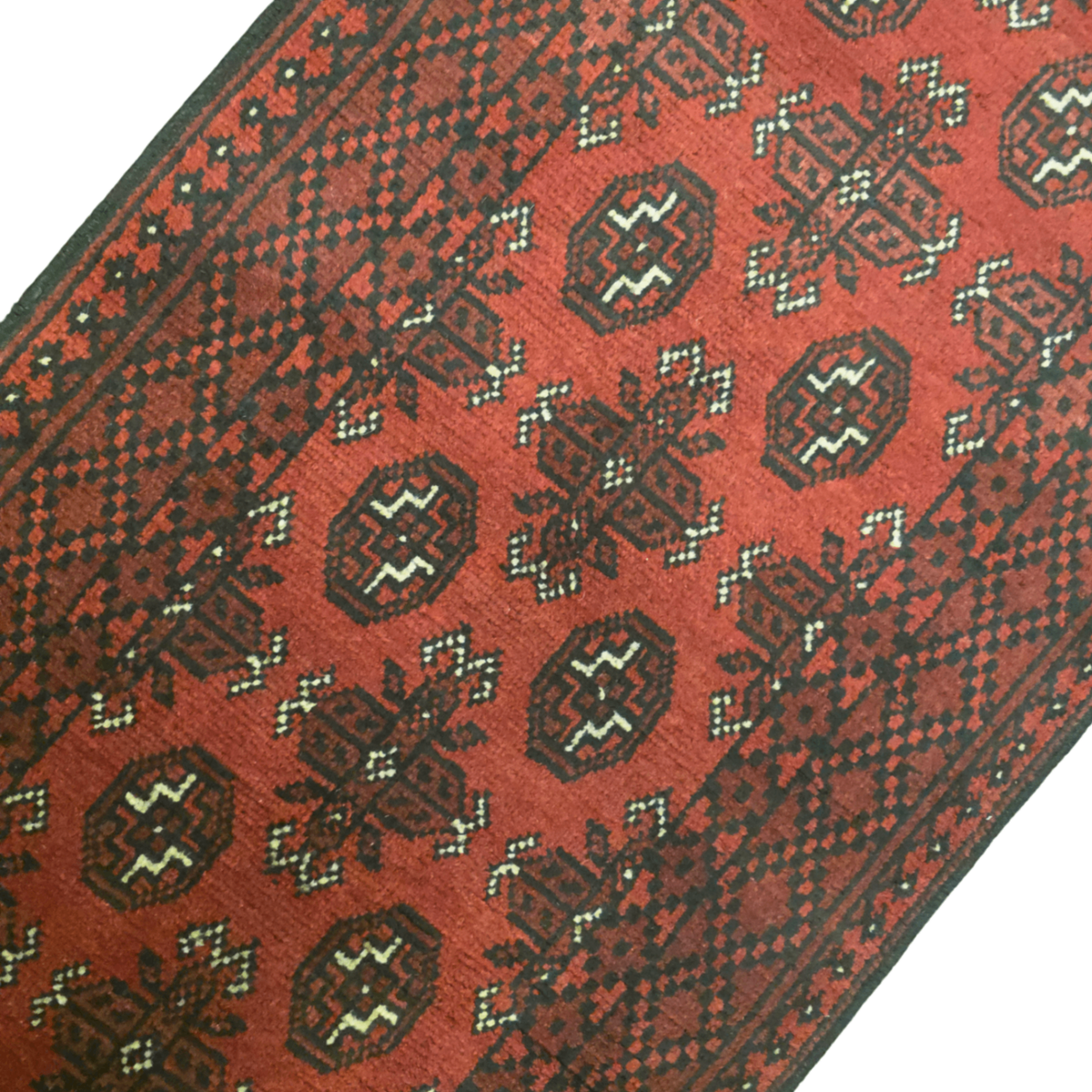 288 x 75 cm Red Afghan Bokhara Runner Rug