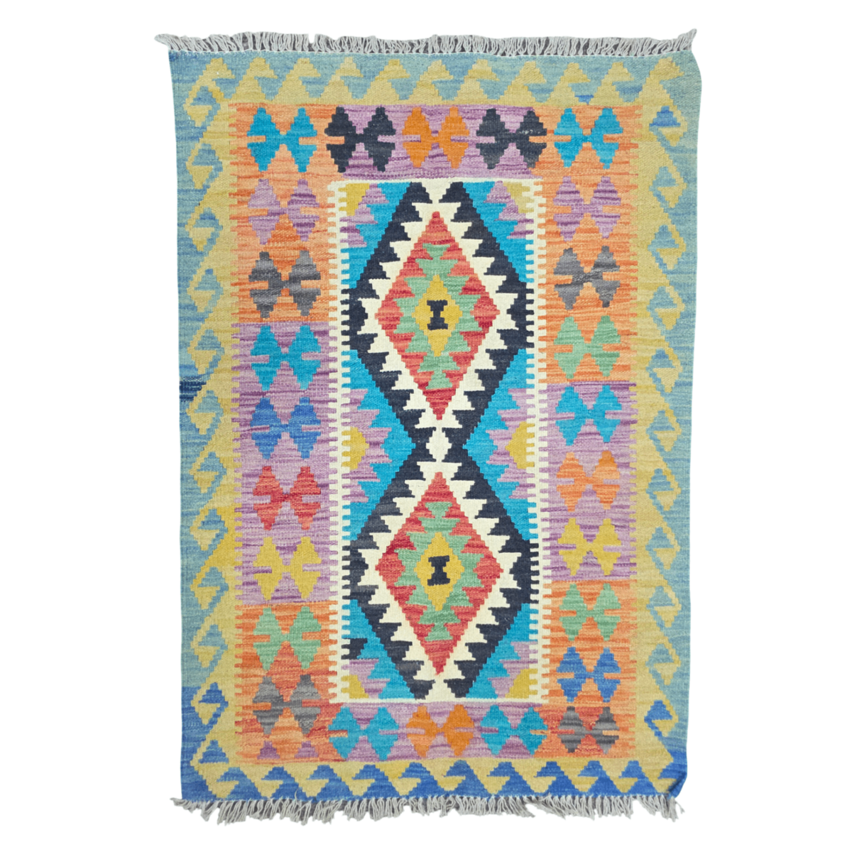 125 x 84 cm Hand Woven Afghan Kilim Rug