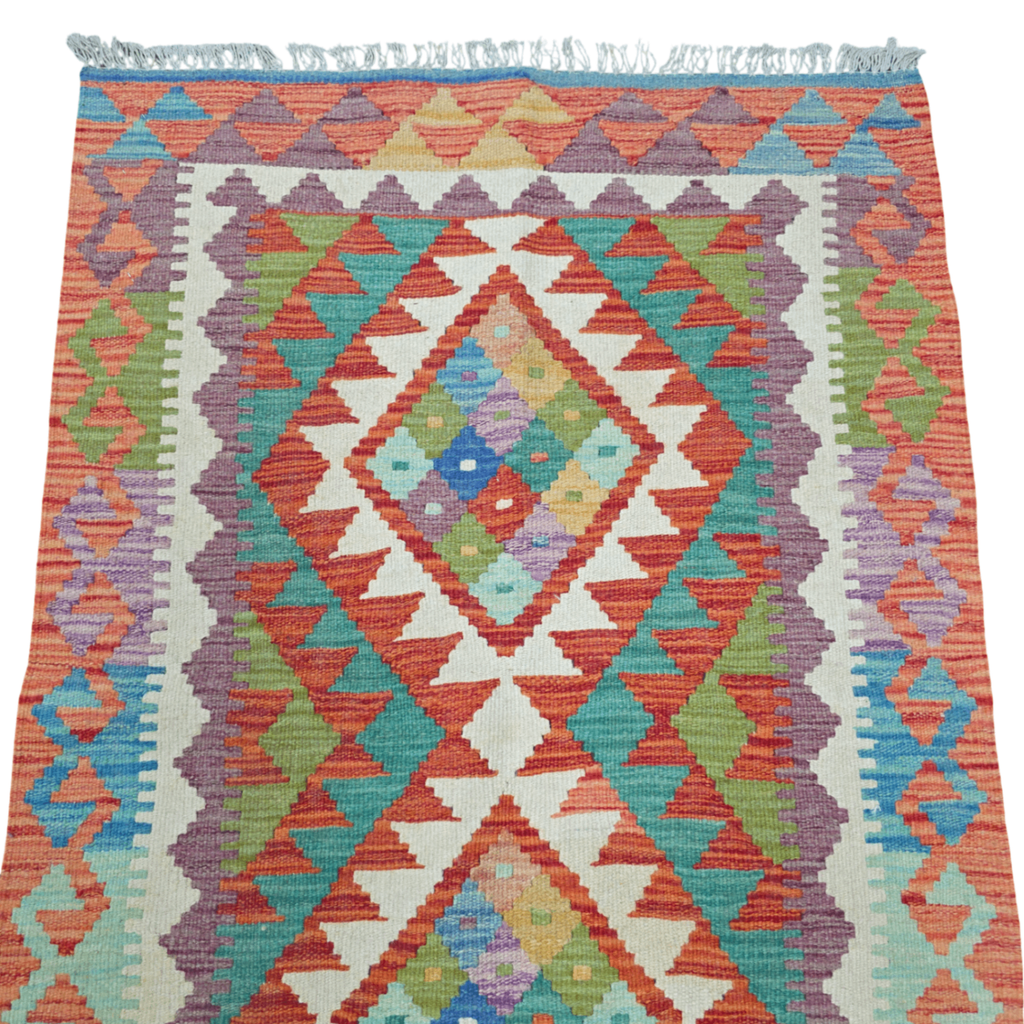 125 x 84 cm Hand Woven Afghan Kilim Rug