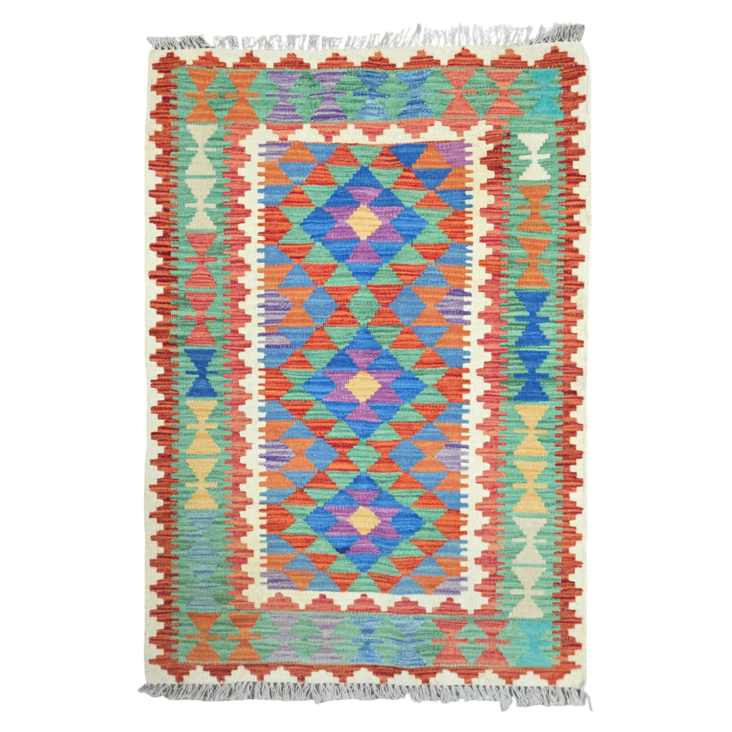 125 x 84 cm Hand woven Afghan Kilim Rug