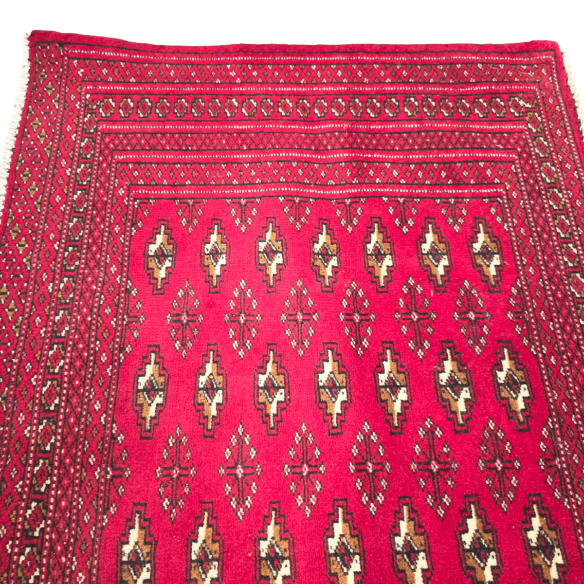 125 x 65 cm Hand-Knotted Persian Turkmen Rug