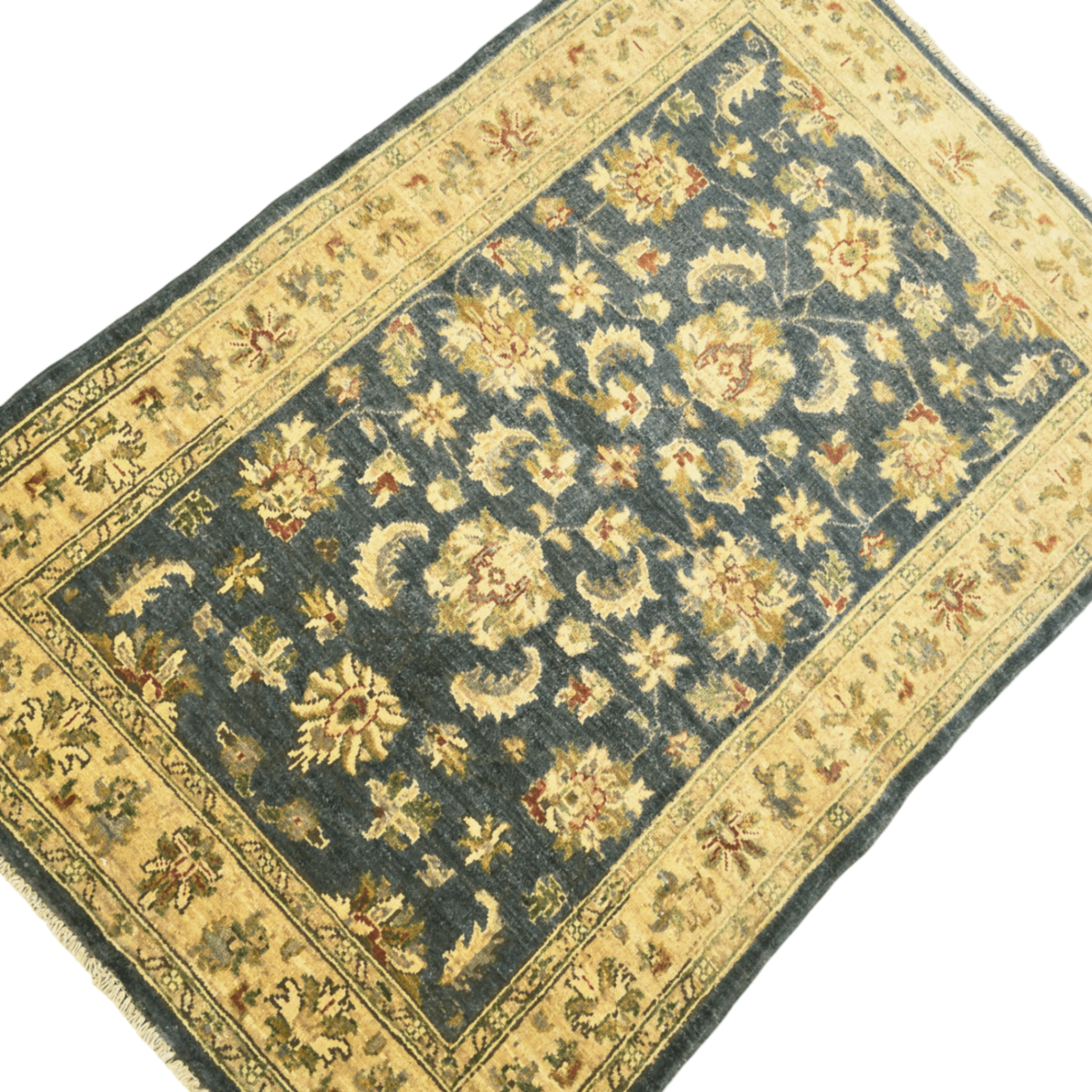 150 x 100 cm Afghan Chobi Ziegler Hand-Knotted Wool Rug