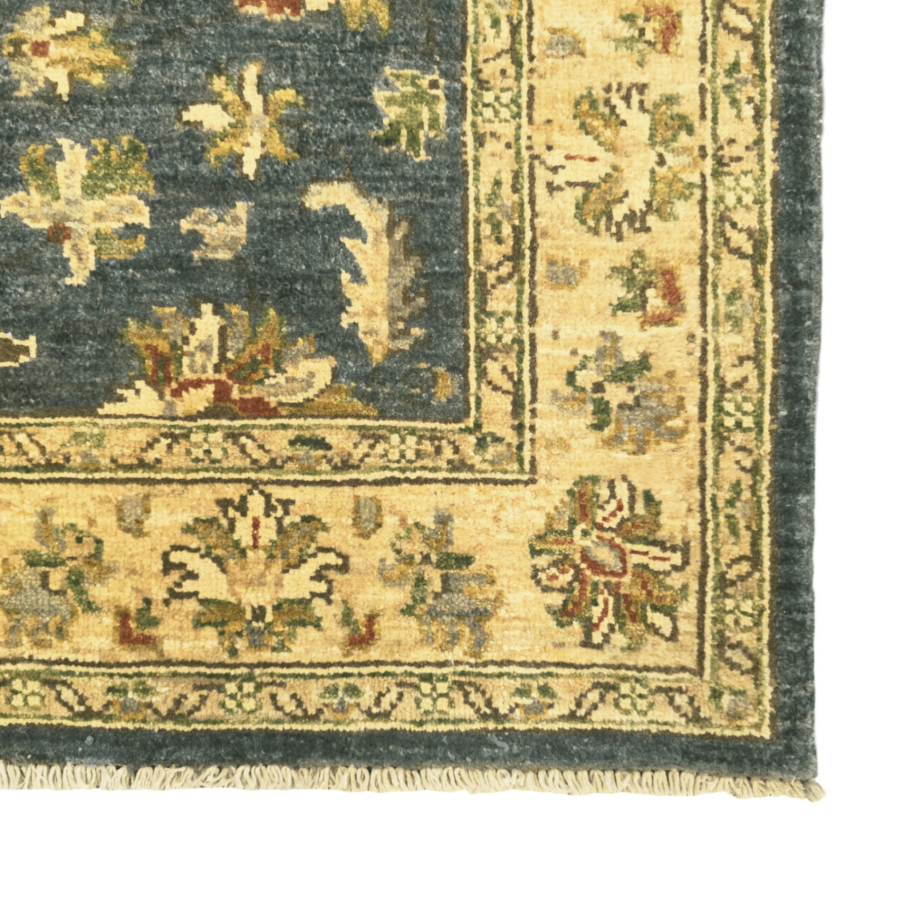 150 x 100 cm Afghan Chobi Ziegler Hand-Knotted Wool Rug