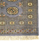 155 x 92 cm Hand Knotted Blue Karachi Bokhara – Wool Rug