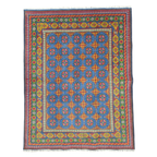 192 x 148 cm Hand Woven Color Afghan Akche