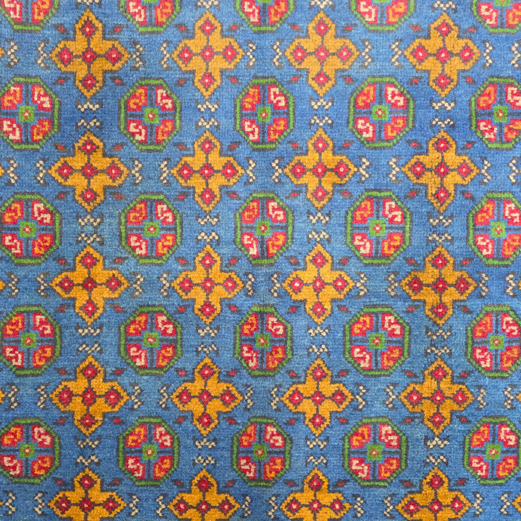 192 x 148 cm Hand Woven Color Afghan Akche