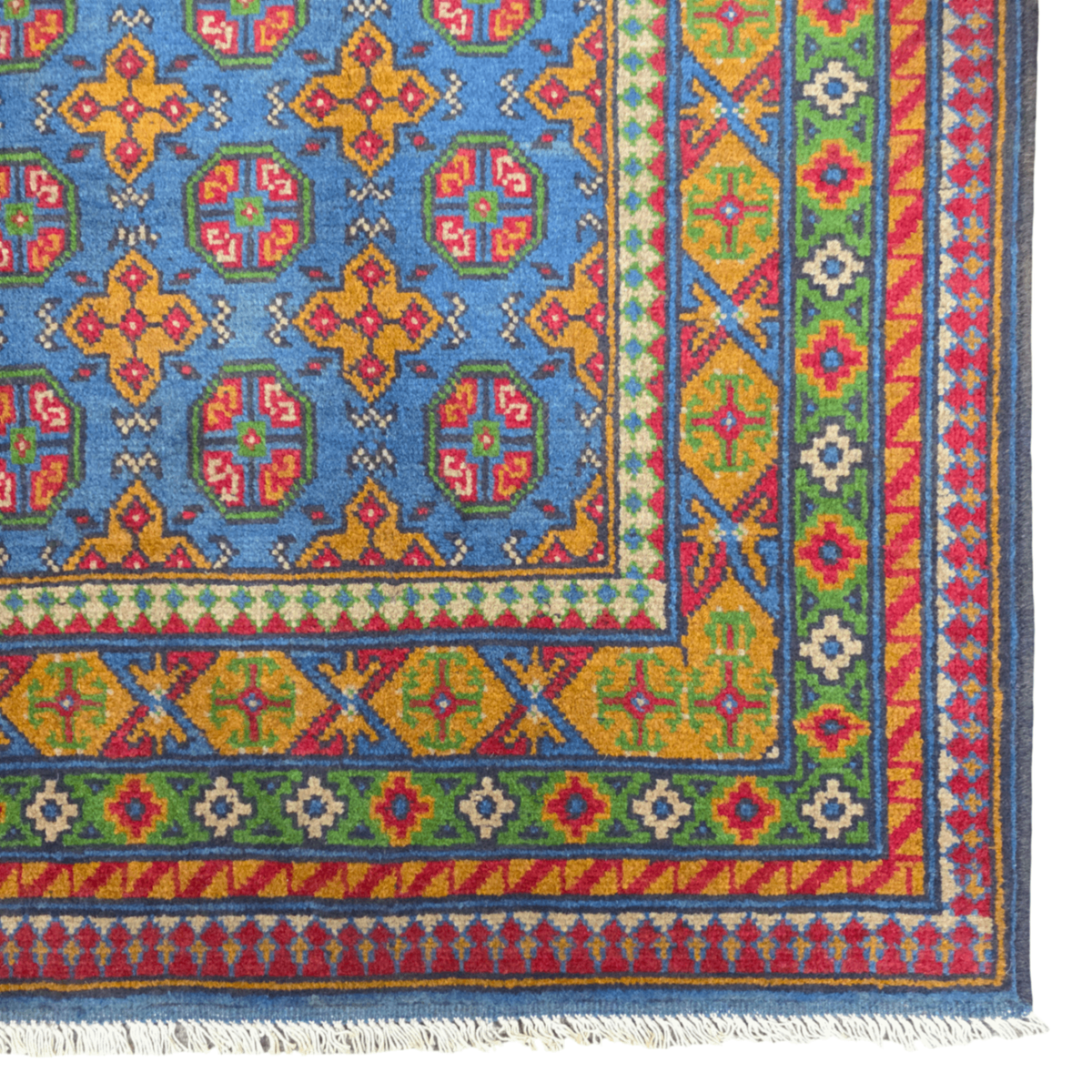 192 x 148 cm Hand Woven Color Afghan Akche