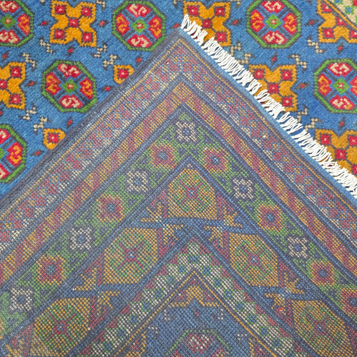 192 x 148 cm Hand Woven Color Afghan Akche