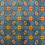 202 x 151 cm Hand-Knotted Afghan Akche Bokhara Rug