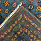 202 x 151 cm Hand-Knotted Afghan Akche Bokhara Rug