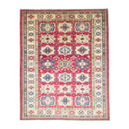 225 x 180 cm Hand Knotted Afghan Kazak Rug