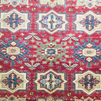 225 x 180 cm Hand Knotted Afghan Kazak Rug