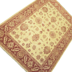 226 x 168 cm Afghan Chobi Hand-Knotted Wool Rug