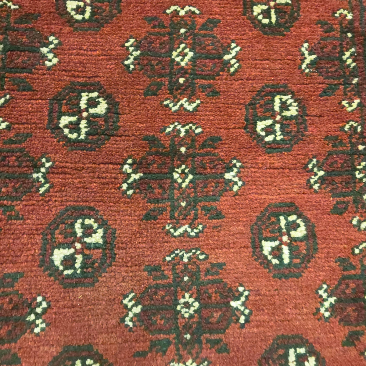 241 x 79 cm Hand-Knotted Red Afghan Akche Runner Rug