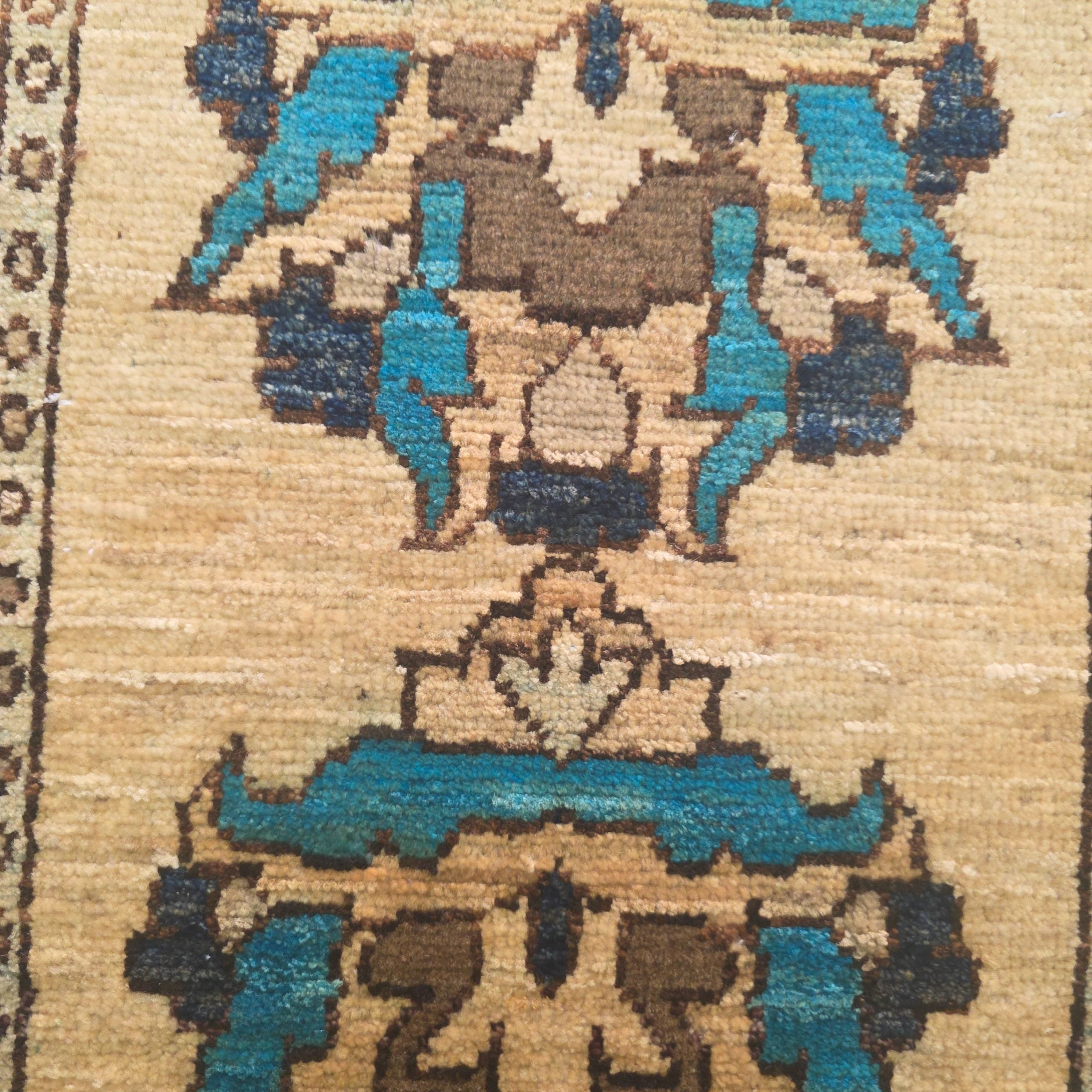 60 x 40 cm Afghan Chobi Hand-Knotted Wool Rug
