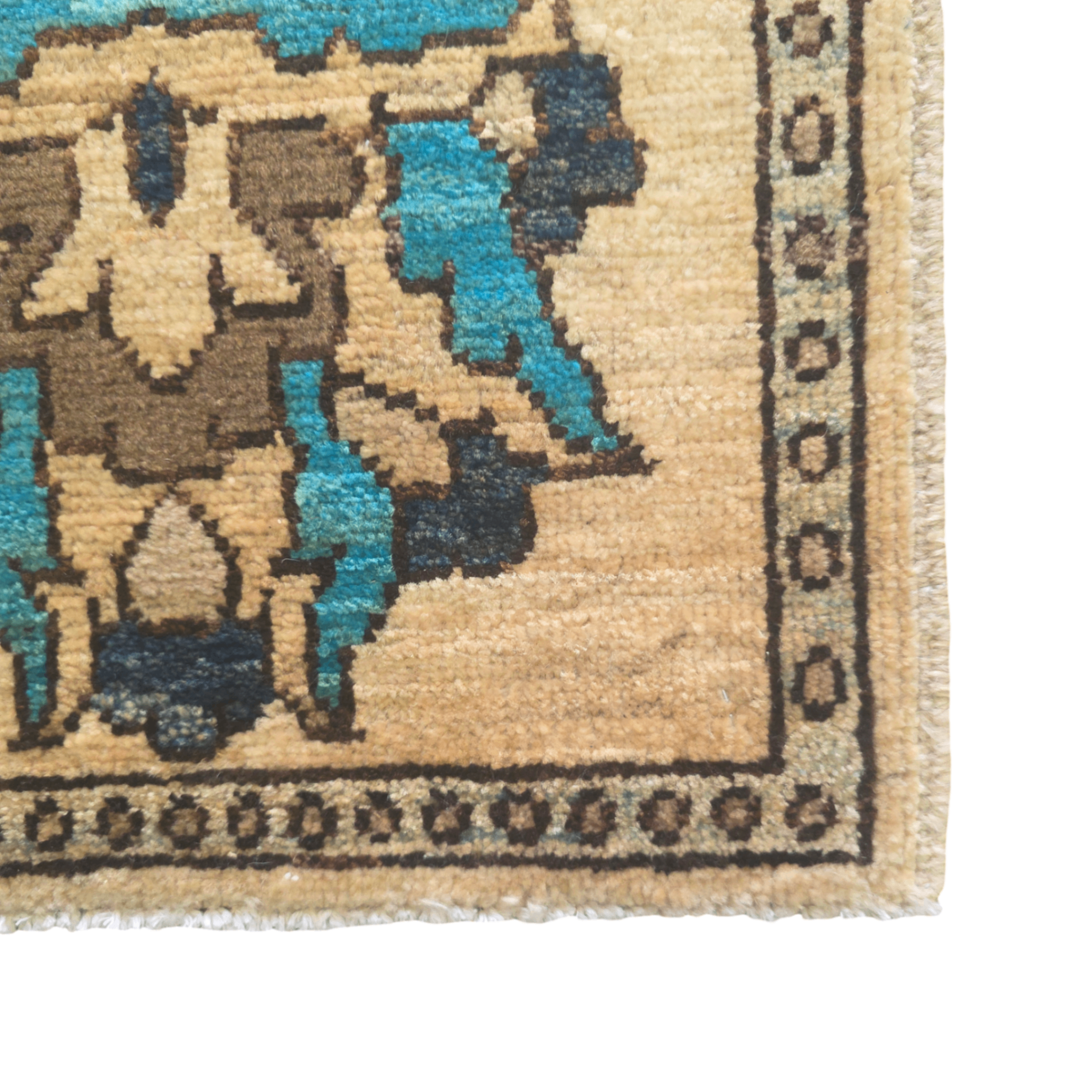 60 x 40 cm Afghan Chobi Hand-Knotted Wool Rug