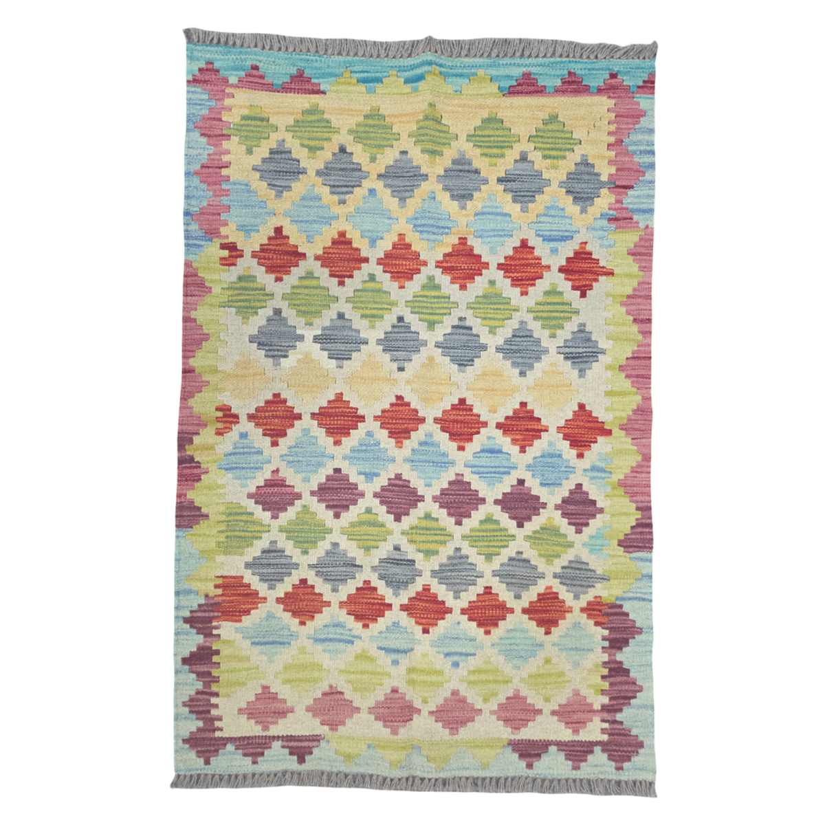 121 x 82 cm Hand Woven Afghan Kilim Rug