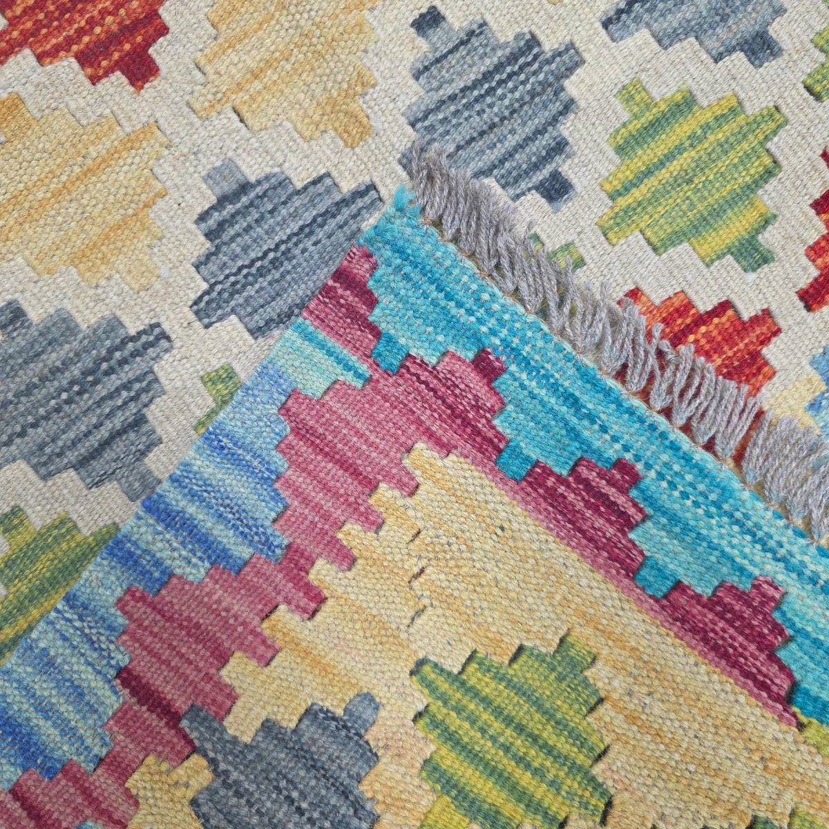 121 x 82 cm Hand Woven Afghan Kilim Rug