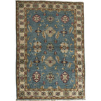 123 x 82 cm Hand-Knotted Afghan Blue Chobi Rug