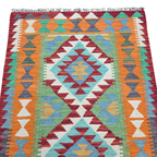116 x 81 cm Hand Woven Afghan Kilim Rug