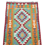 116 x 81 cm Hand Woven Afghan Kilim Rug