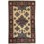 125 x 79 cm Hand-Knotted Afghan Kazak Rug