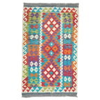 125 x 84 cm Hand Woven Afghan Kilim Rug
