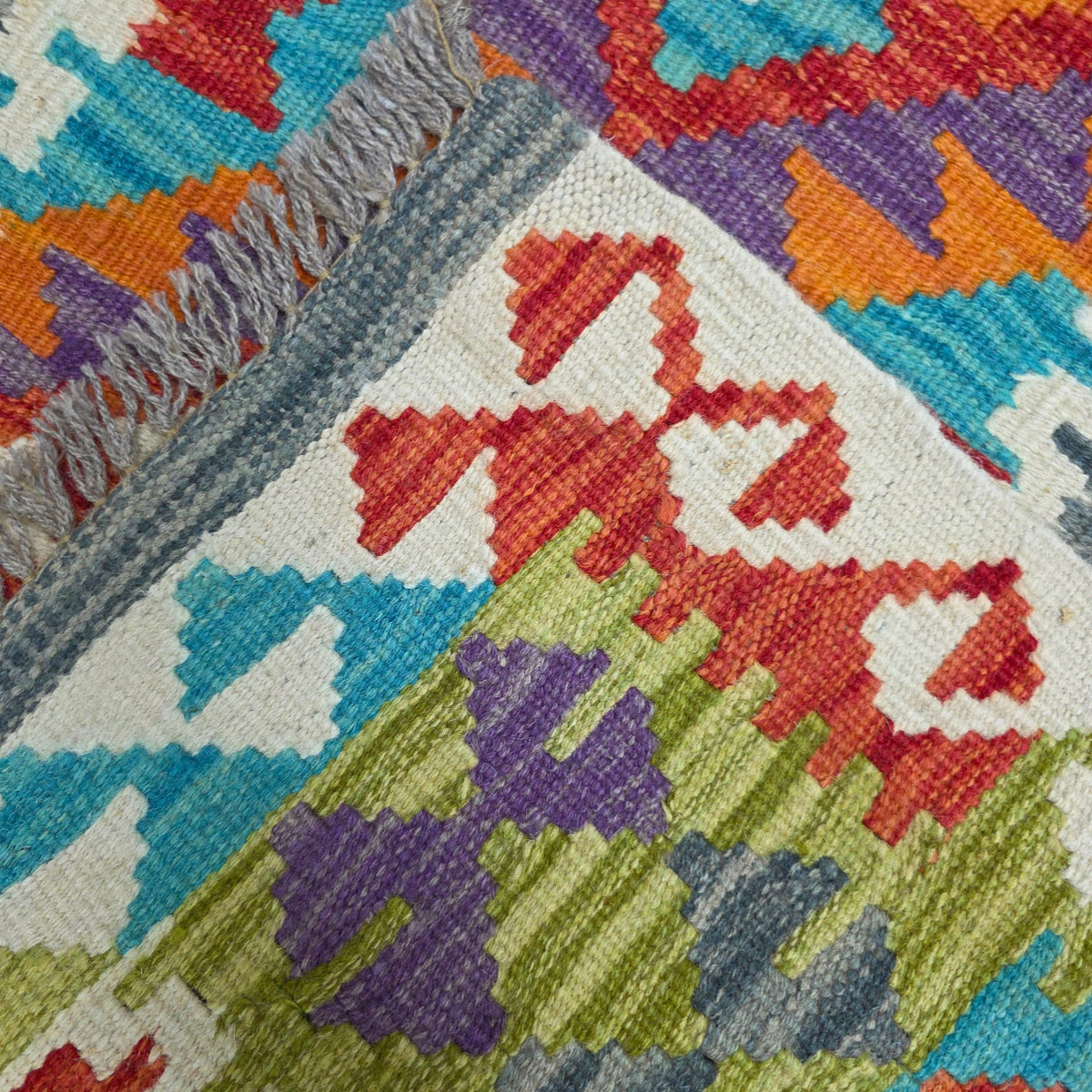 125 x 84 cm Hand Woven Afghan Kilim Rug