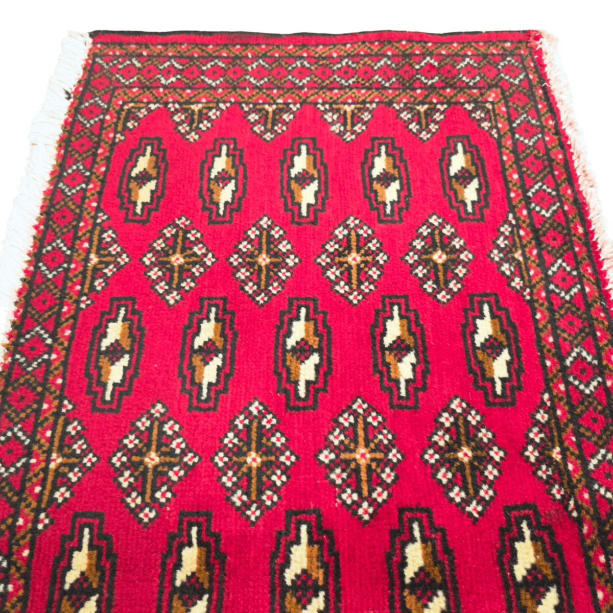 100 x 47 cm Hand-Knotted Persian Turkmen Rug
