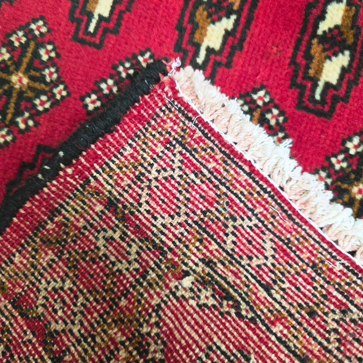 100 x 47 cm Hand-Knotted Persian Turkmen Rug